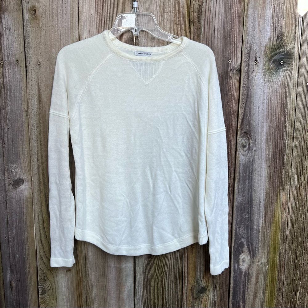 Sweet Romeo Nordstrom Cream White Sweater Size Small
